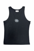 Black tank top with BIND logo on a white background